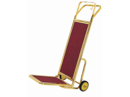 HOTEL TROLLEY LC109 WITH GOLDEN CONSTRUCTION AND RED CARPET